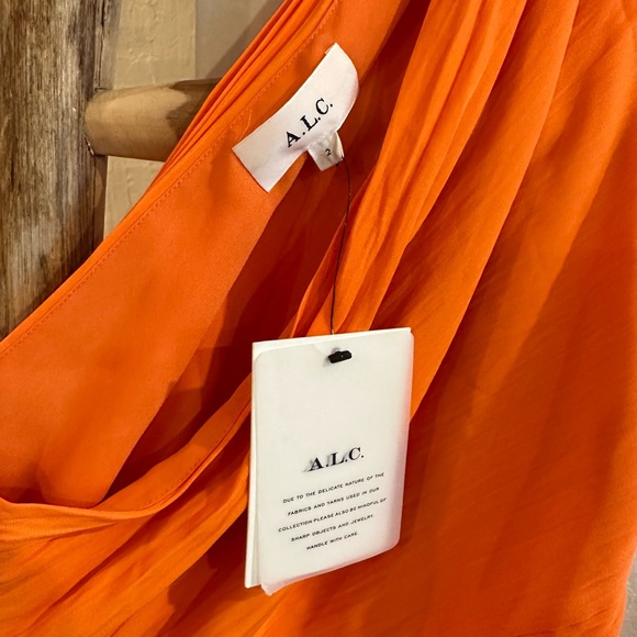 A.L.C. Delfina Dress in Citrus Orange in Size 2 - Picture 11 of 16